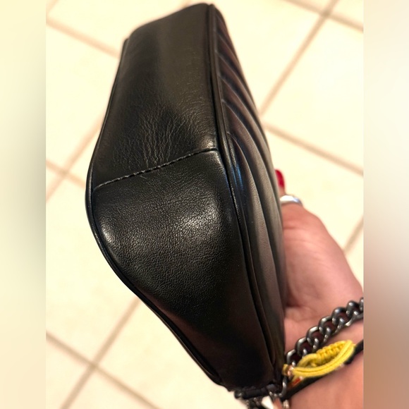 COACH Nolita 19 Soft Nappa Leather with Linear Quilting & Gunmetal Chain - Black - Picture 5 of 16